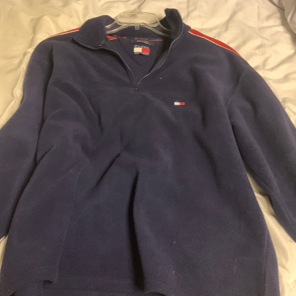 I’m selling a Tommy Hilfiger Men’s Navy Blue Zip Up Pullover.